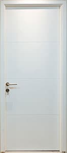 white duco melamine painted wooden flush door