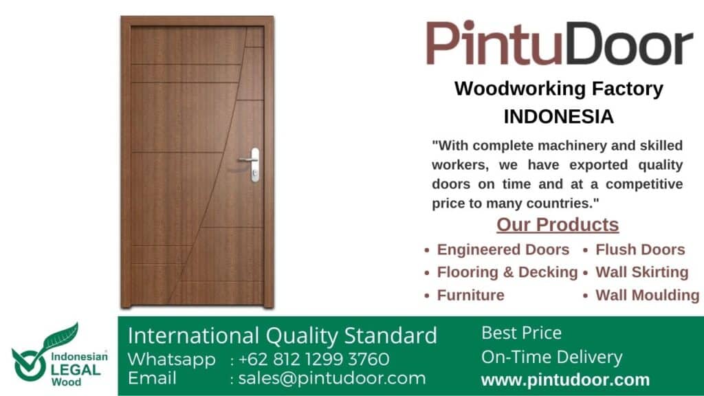 Wooden Flush Door Parts, Body, Surface, Core, and Edging