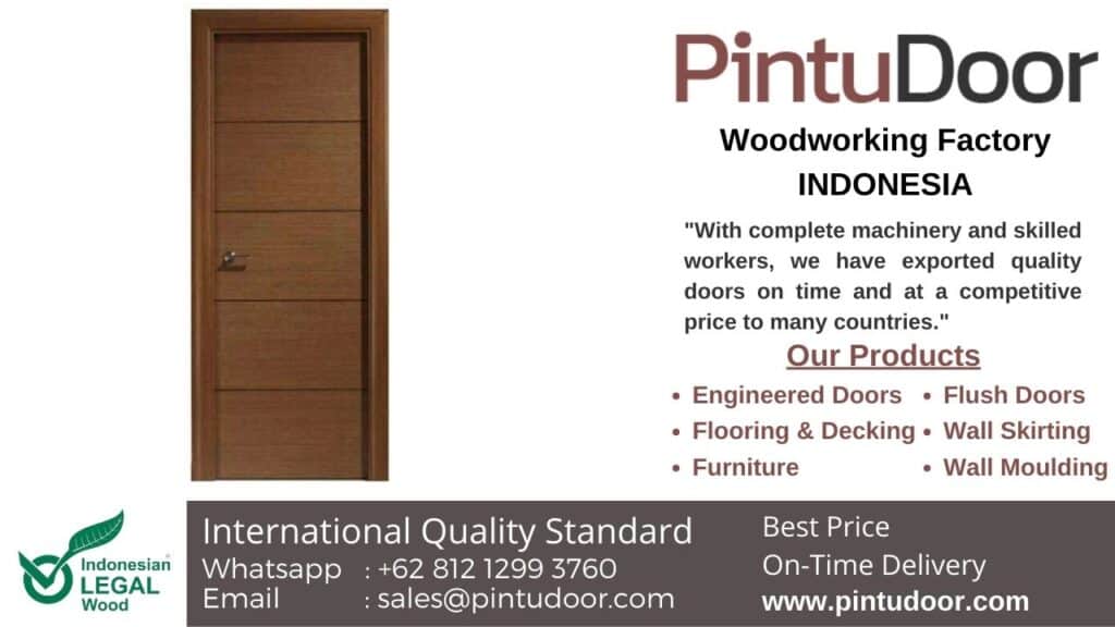 wooden flush door factory in Serang Jakarta Indonesia