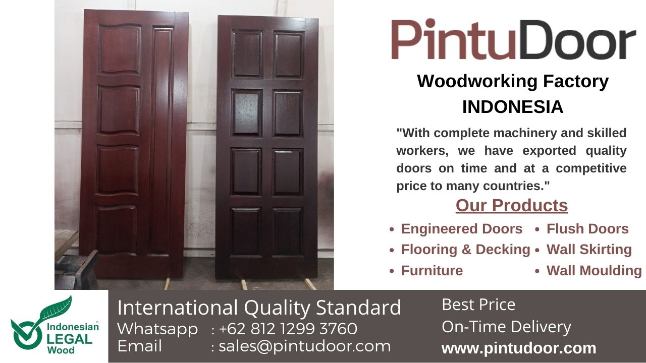 High-Quality Woodworking of Wooden Door